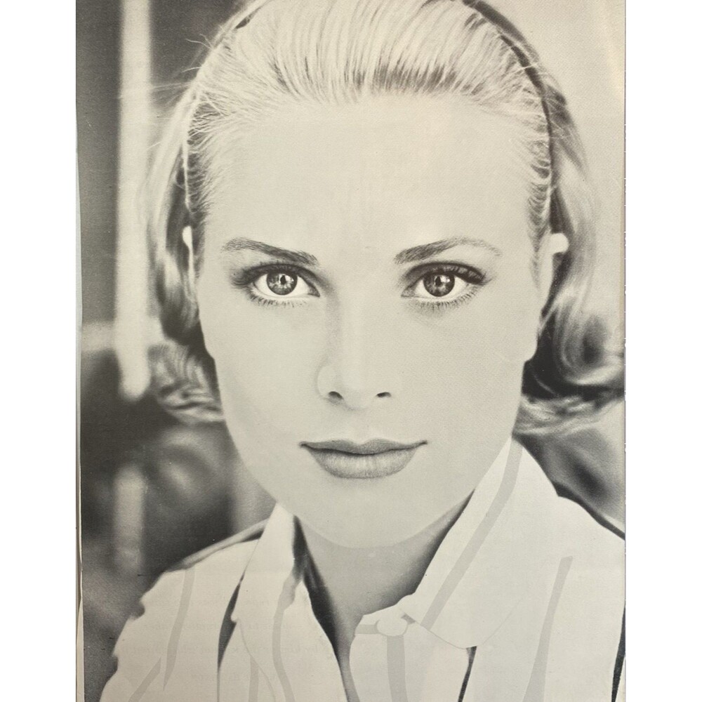 Grace Kelly Magazine Print Pin-Up Photograph Vintage 1950's